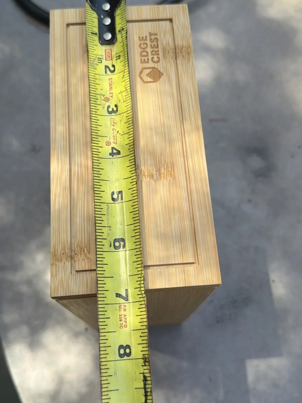 Wood & acrylic food/supply container.